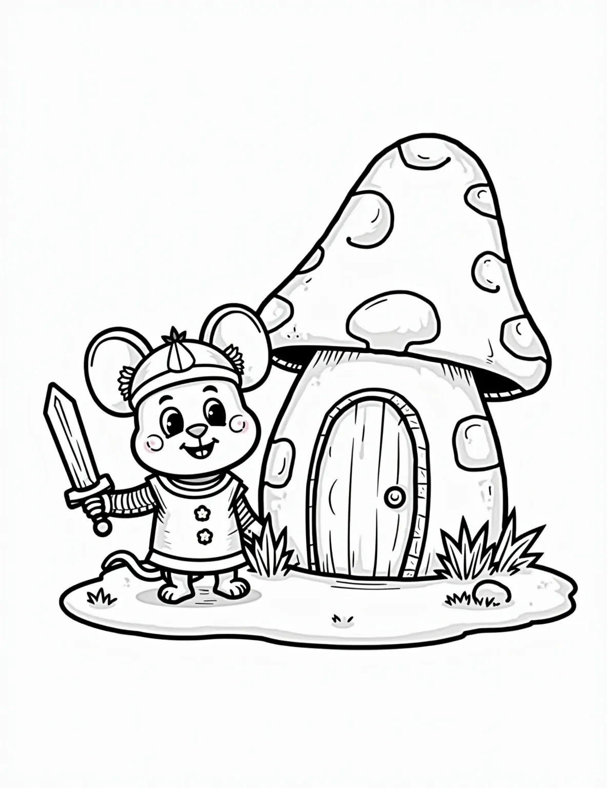 Mouse, Knight, Chess, Mushroom House