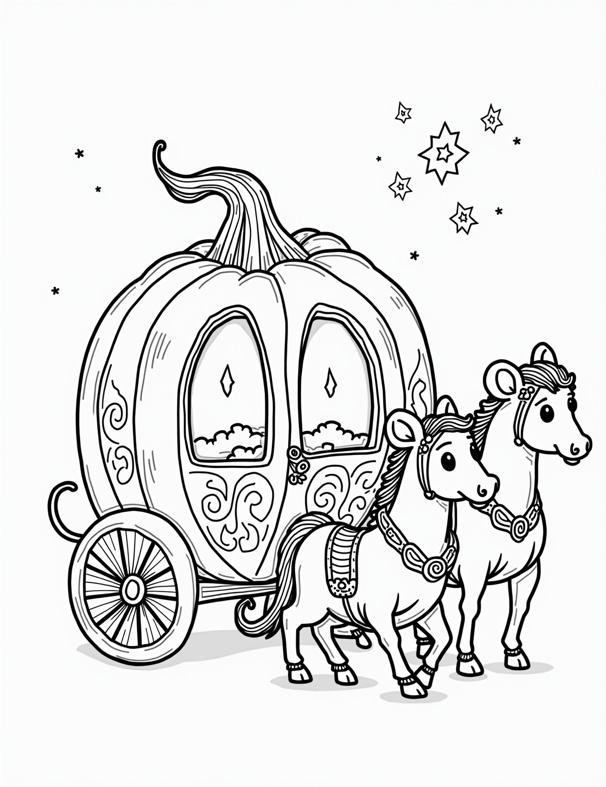 Enchanted Pumpkin Carriage - Color.lol