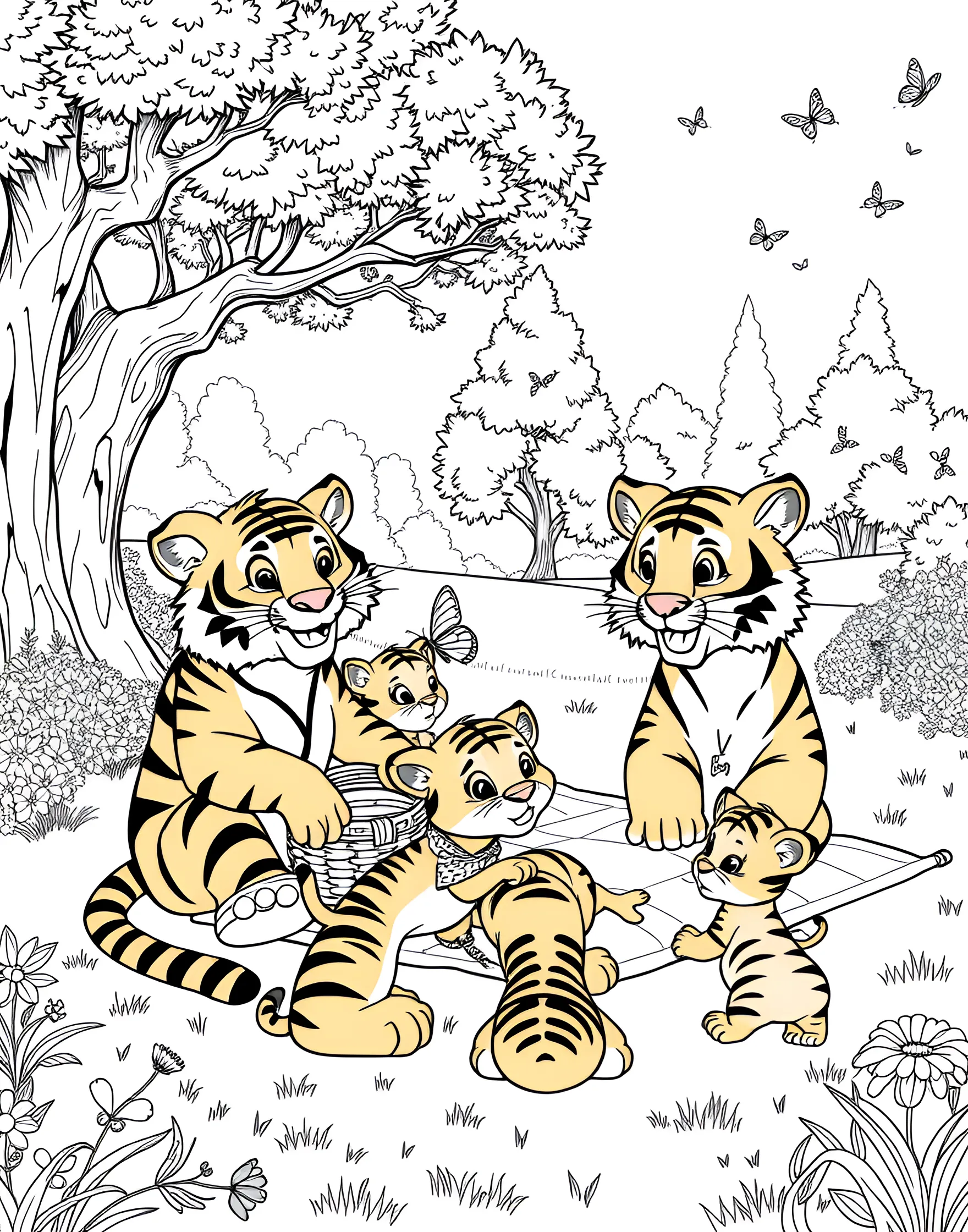 [COUNT] Free Tiger coloring pages