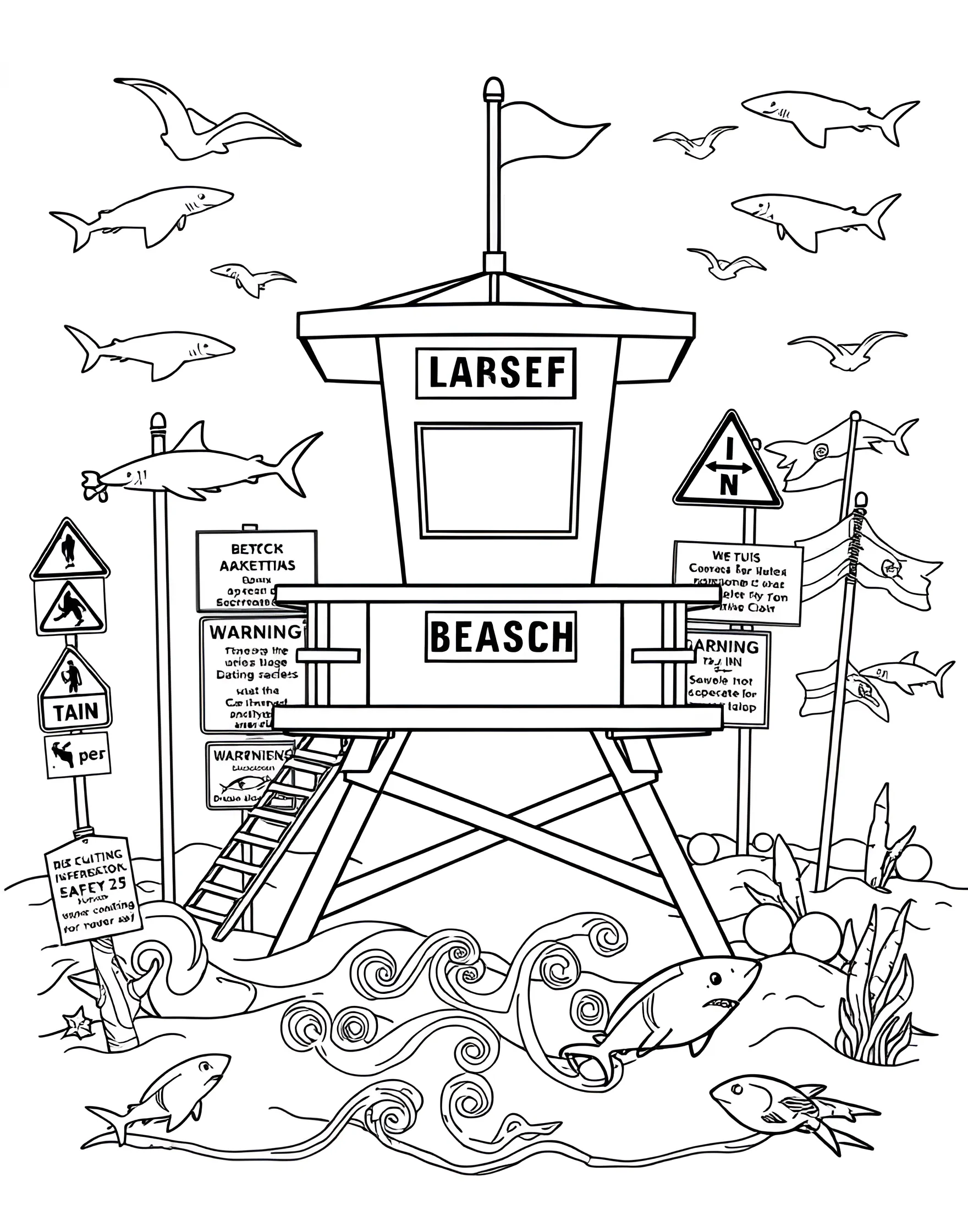 [COUNT] Free shark coloring pages