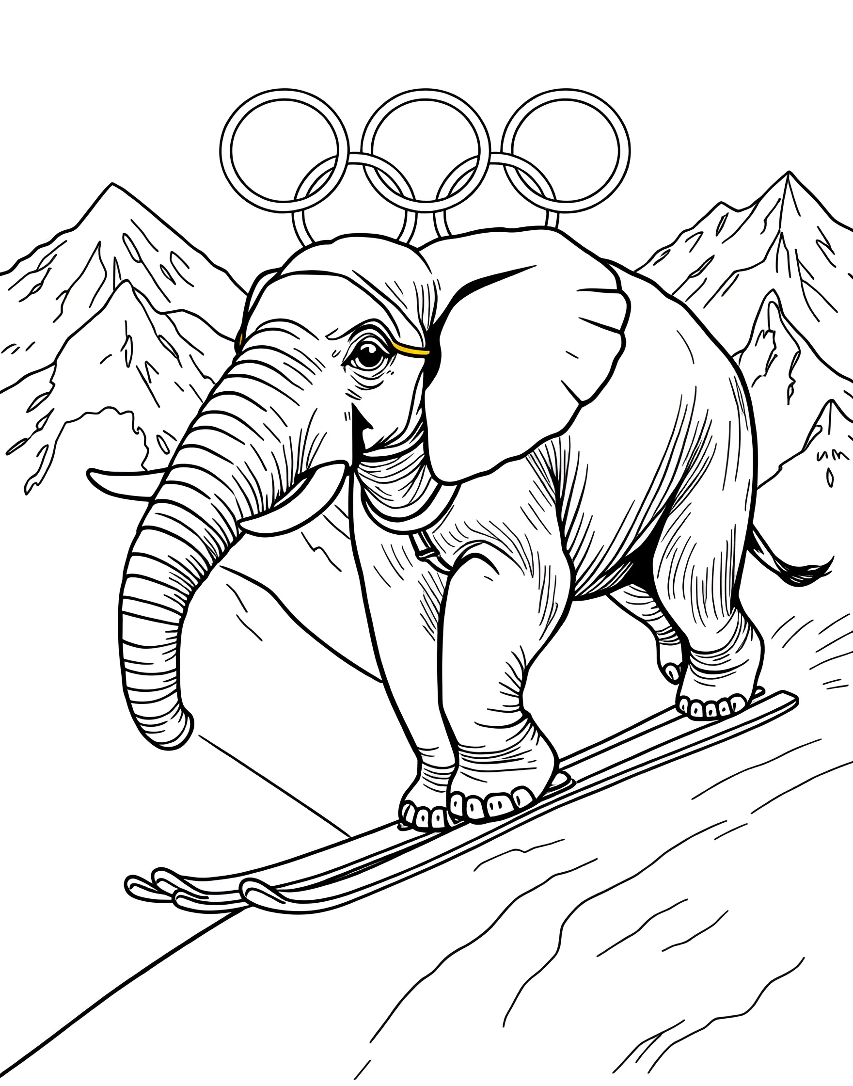 [COUNT] Free elephant coloring pages