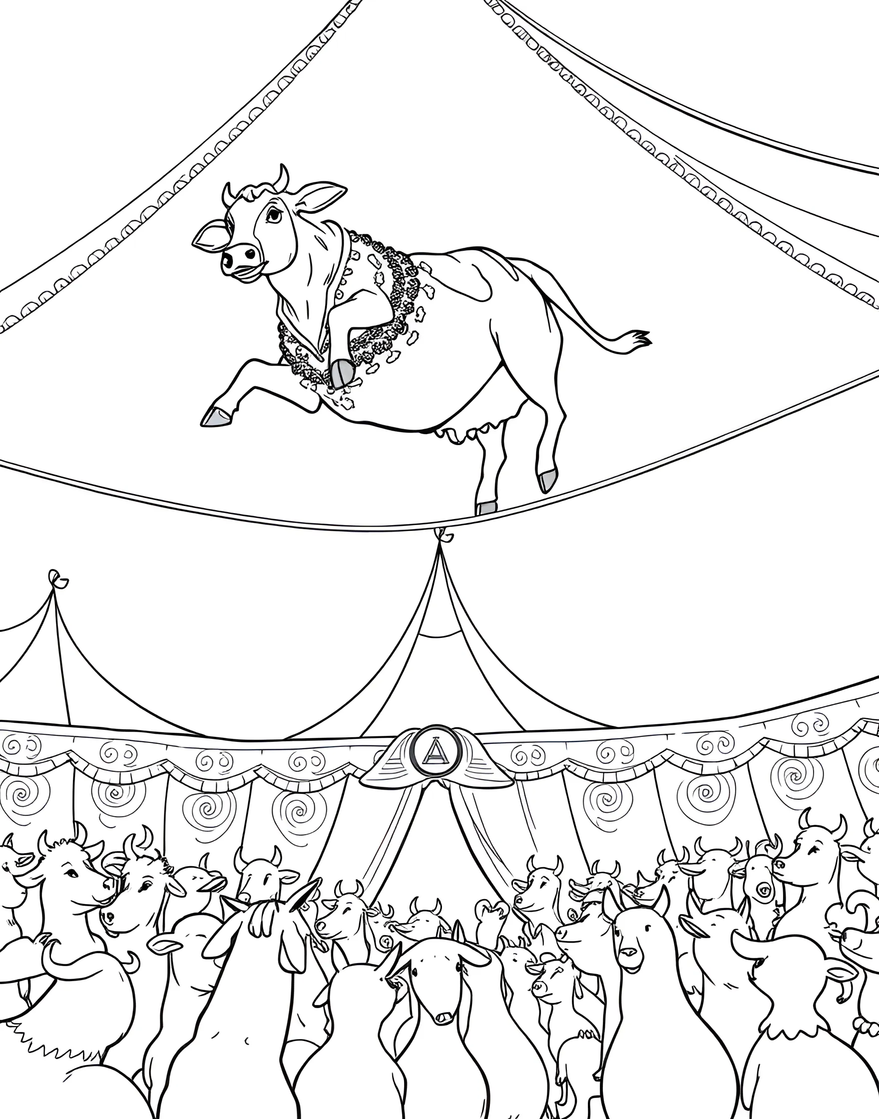 [COUNT] Free cow coloring pages