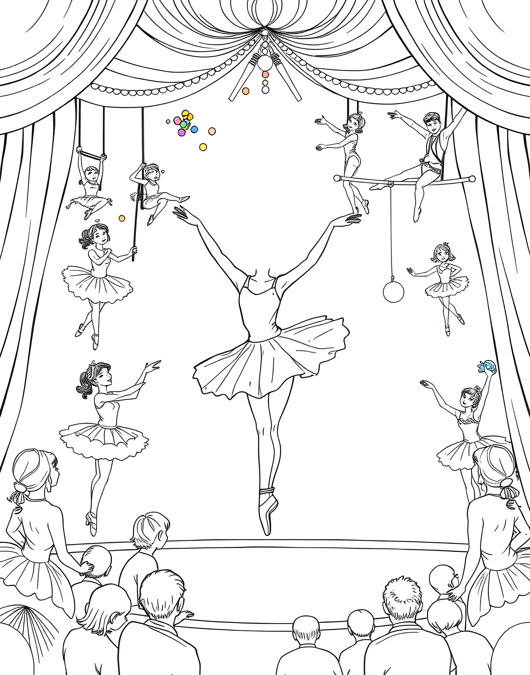 [COUNT] Free ballerina coloring pages