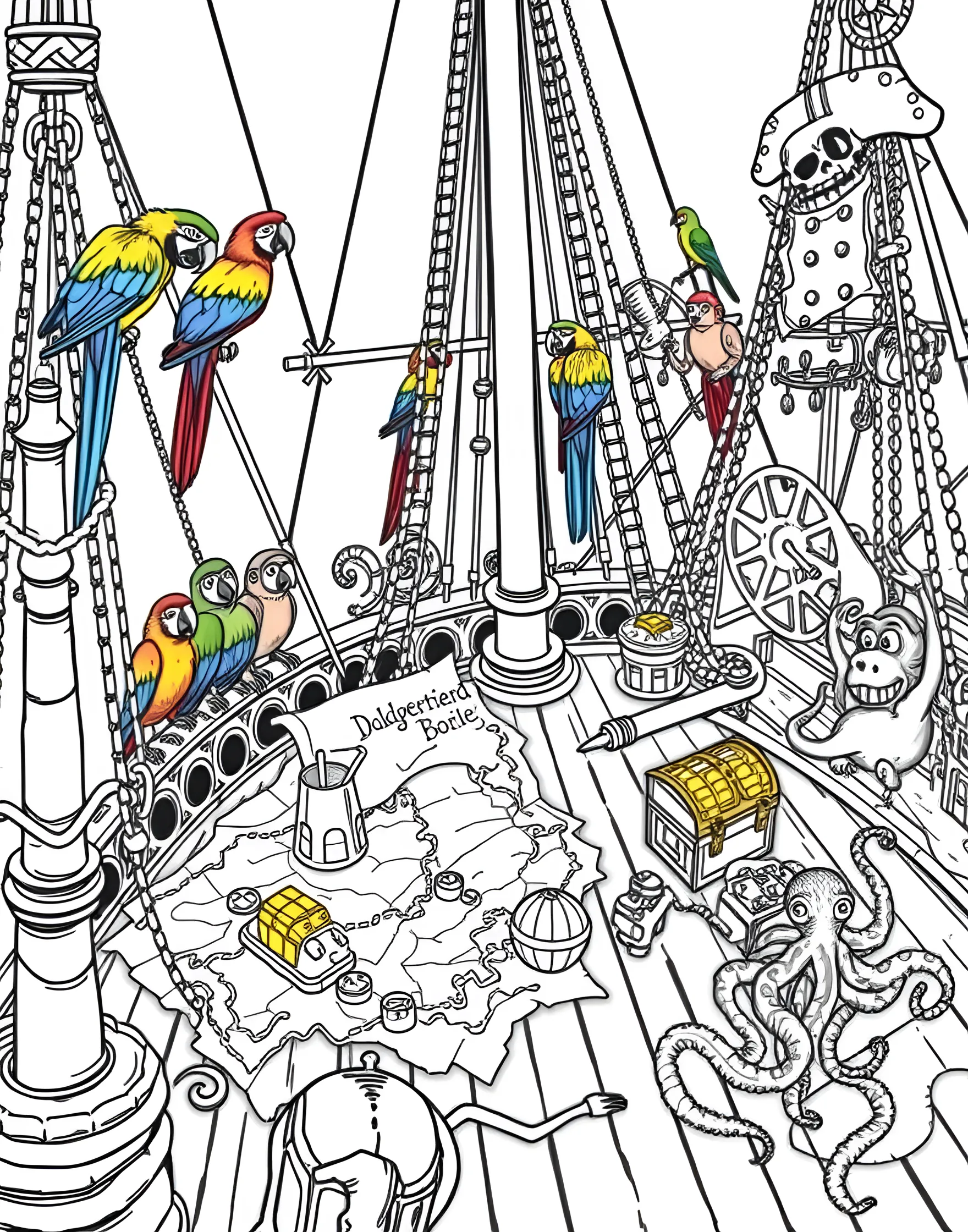 [COUNT] Free Pirate coloring pages